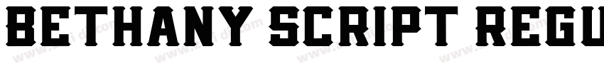 Bethany Script Regul字体转换